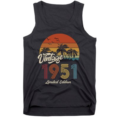 72nd Birthday Vintage Limited Edition 1951 Tank Top