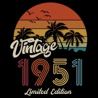 72nd Birthday Vintage Limited Edition 1951 Visor