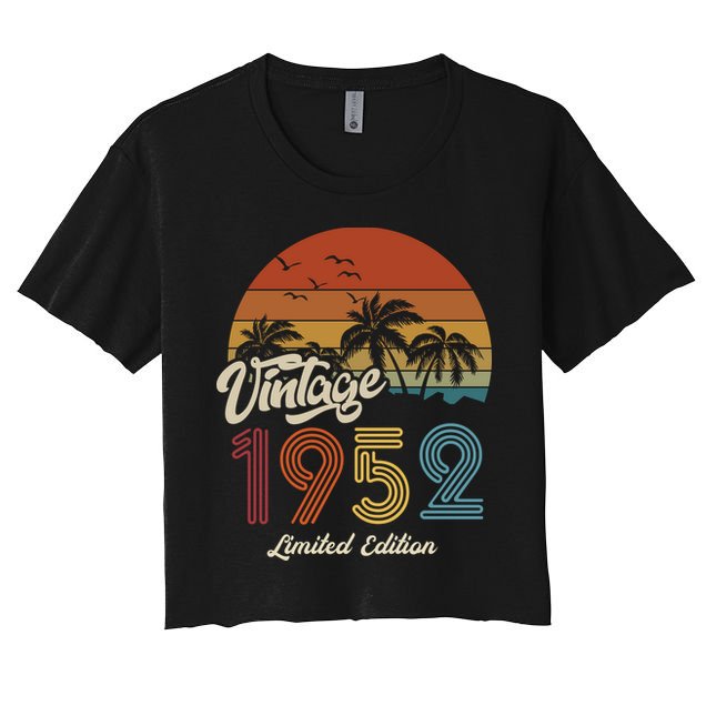 71st Birthday Vintage Limited Edition 1952 Crop Top