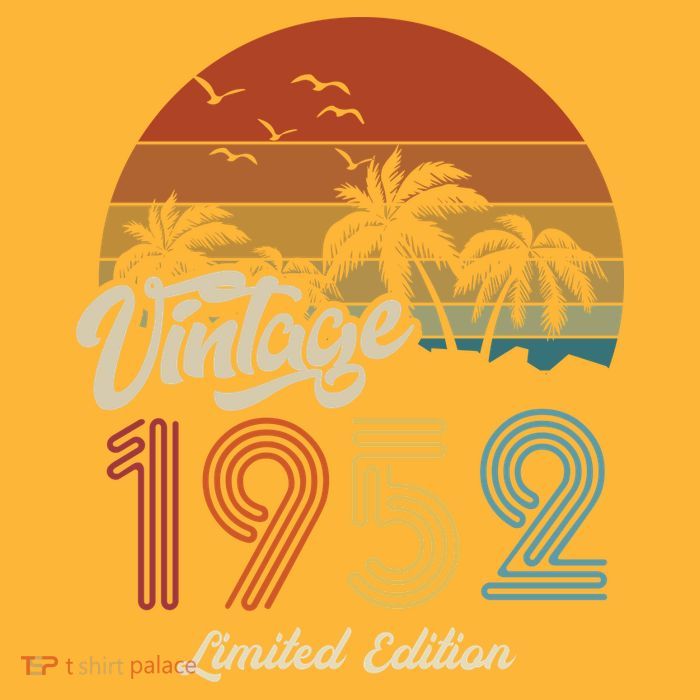 71st Birthday Vintage Limited Edition 1952 Tall T-Shirt