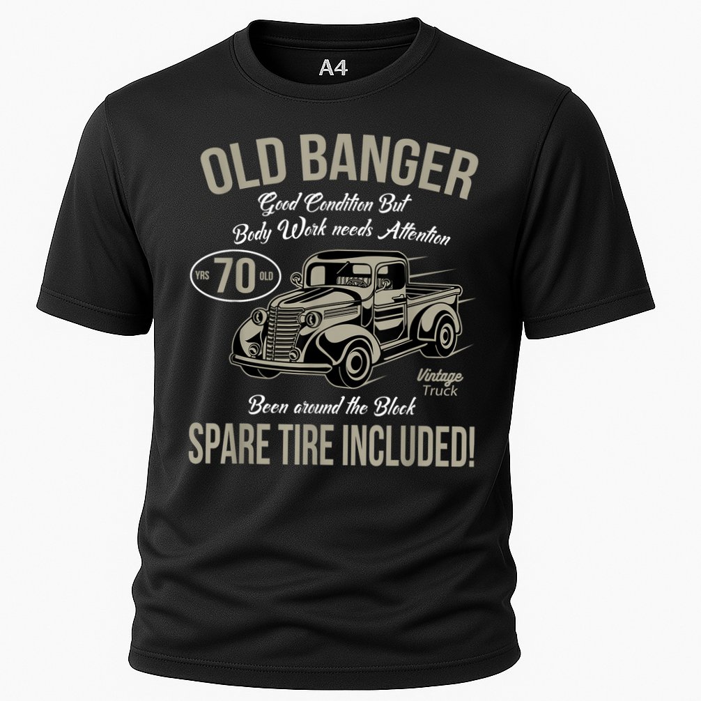 70th Birthday Vintage Old Banger 70 Years Old  Gift Retro Cooling Performance Crew T-Shirt