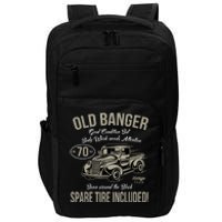 70th Birthday Vintage Old Banger 70 Years Old  Gift Retro Impact Tech Backpack