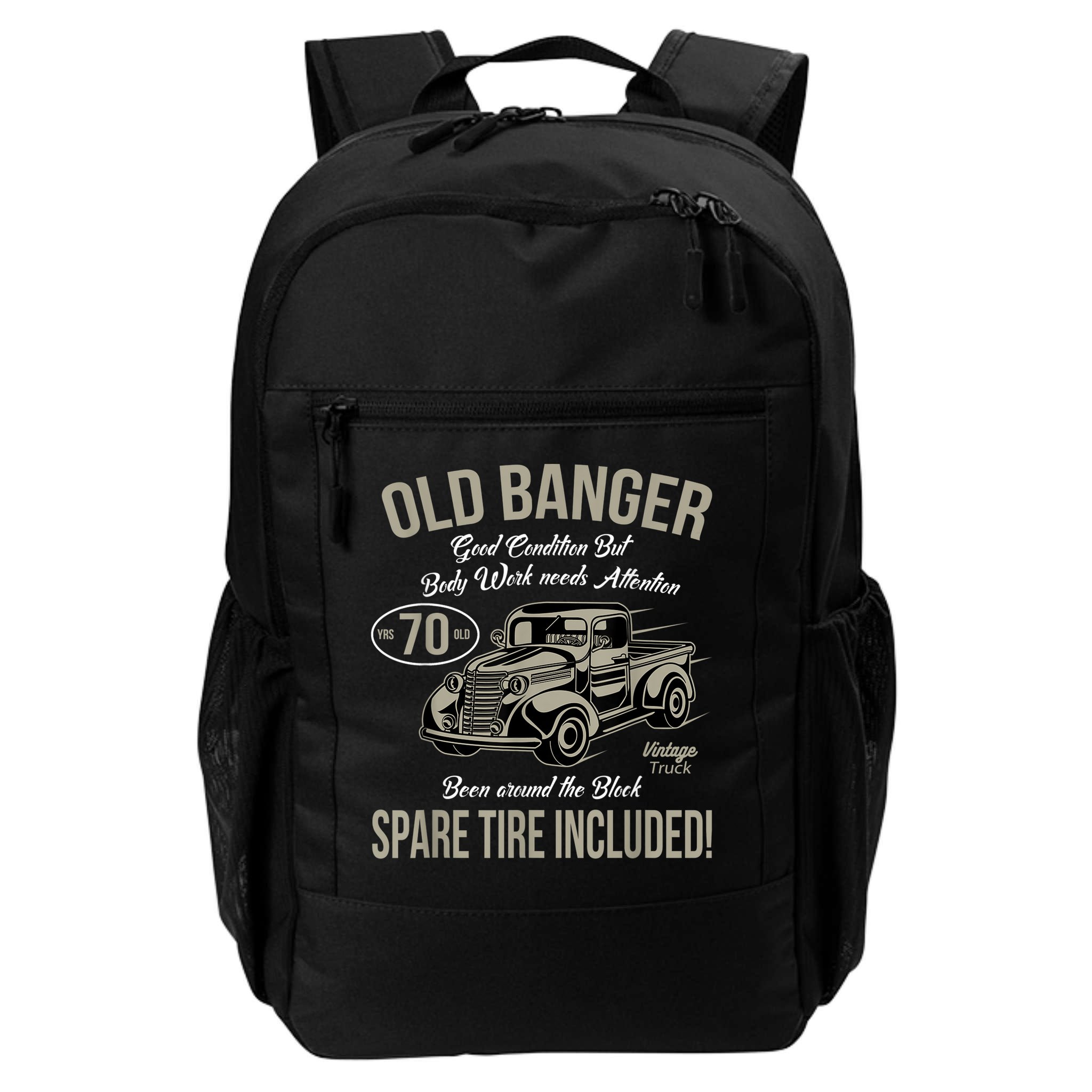 70th Birthday Vintage Old Banger 70 Years Old  Gift Retro Backpack
