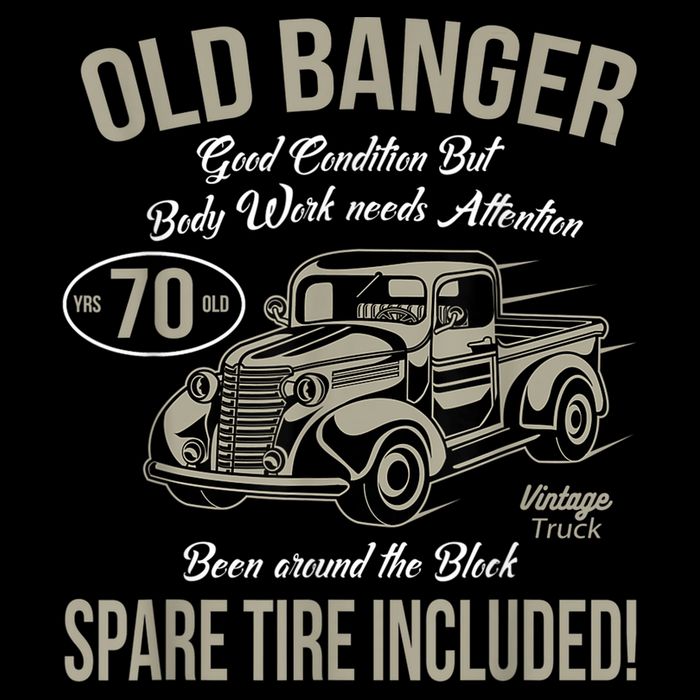 70th Birthday Vintage Old Banger 70 Years Old  Gift Retro Button