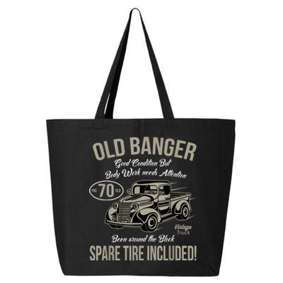 70th Birthday Vintage Old Banger 70 Years Old  Gift Retro 25L Jumbo Tote