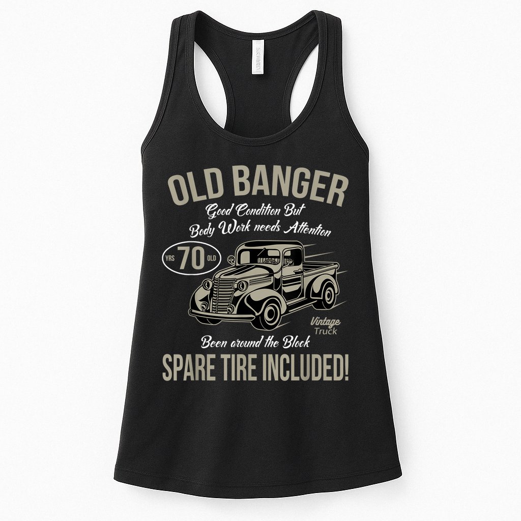 70th Birthday Vintage Old Banger 70 Years Old  Gift Retro Womens Tank Top