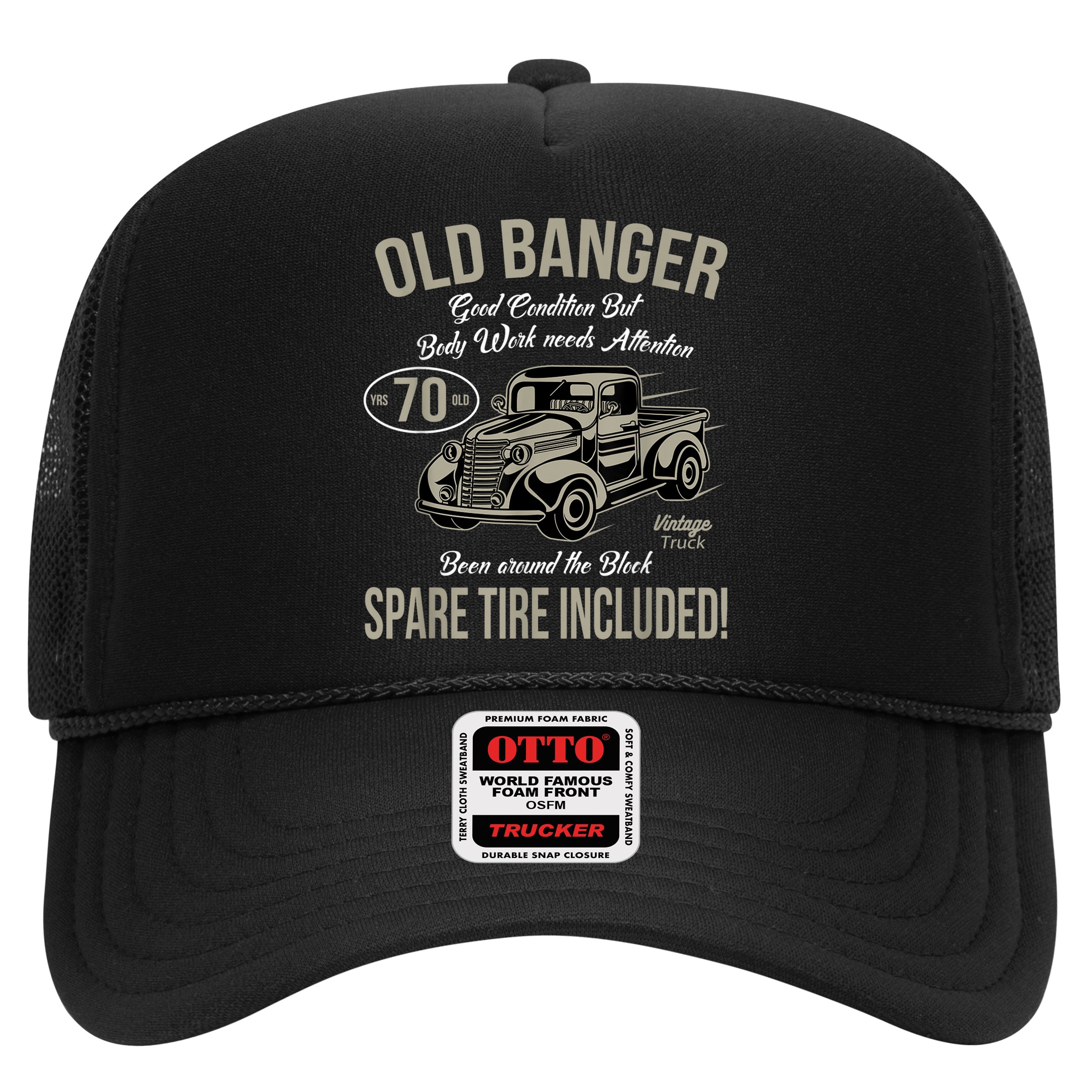 70th Birthday Vintage Old Banger 70 Years Old  Gift Retro Hat