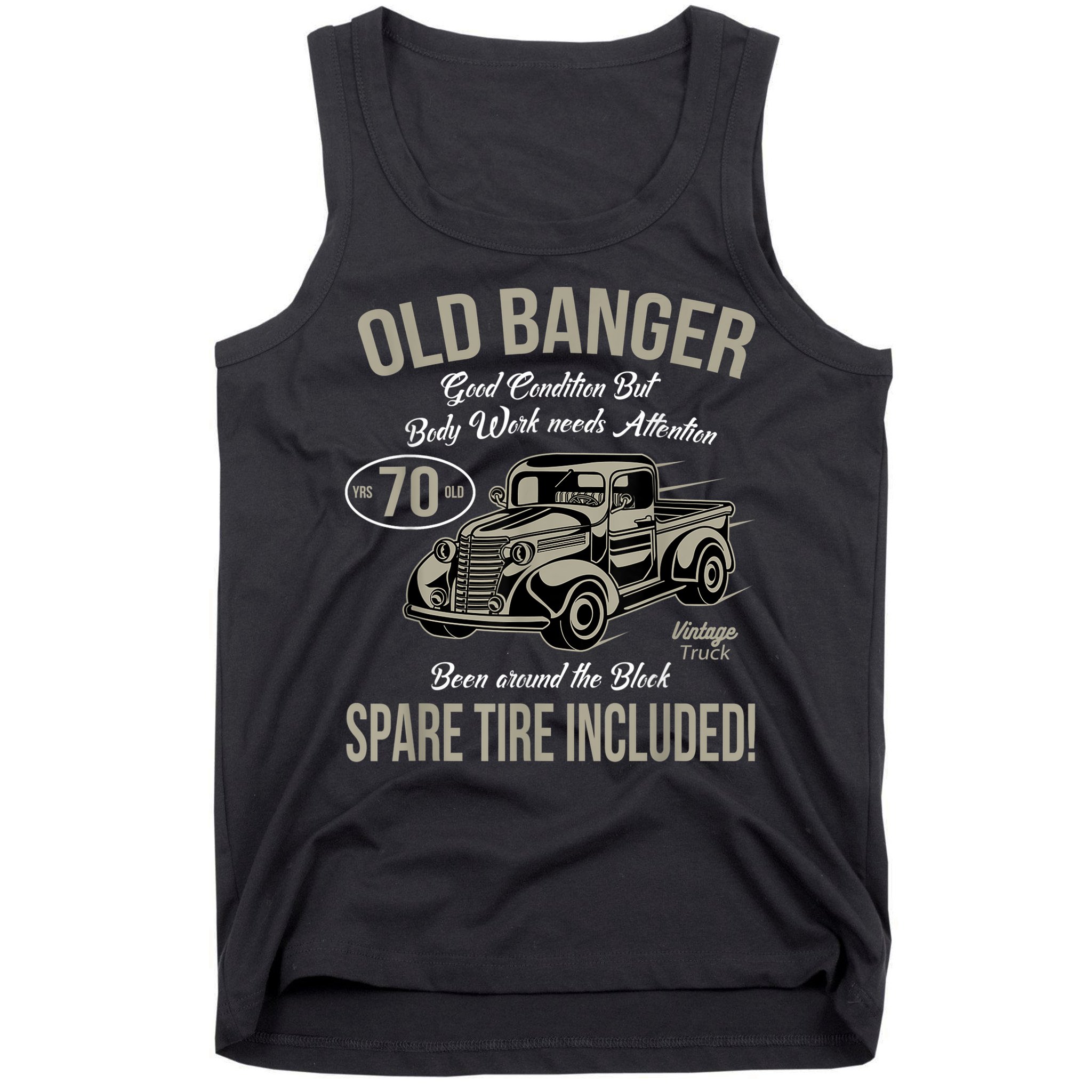70th Birthday Vintage Old Banger 70 Years Old  Gift Retro Tank Top