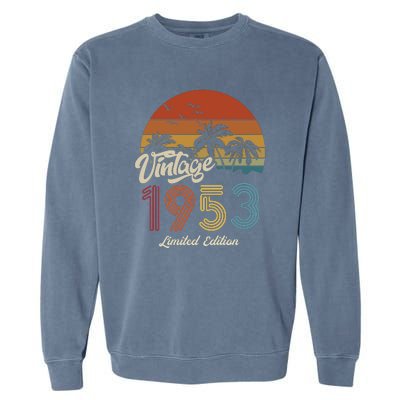 70th Birthday Vintage Limited Edition 1953 Garment-Dyed Sweatshirt