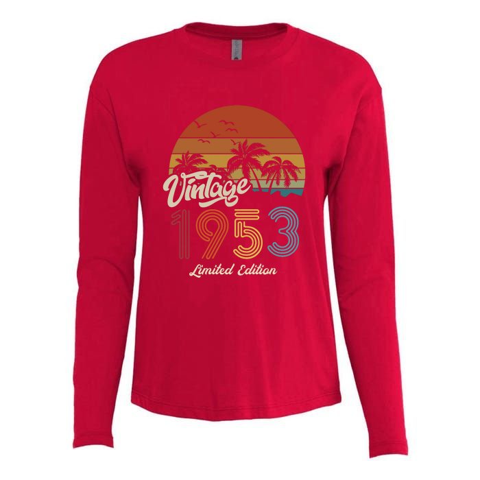 70th Birthday Vintage Limited Edition 1953 Womens Cotton Relaxed Long Sleeve T-Shirt