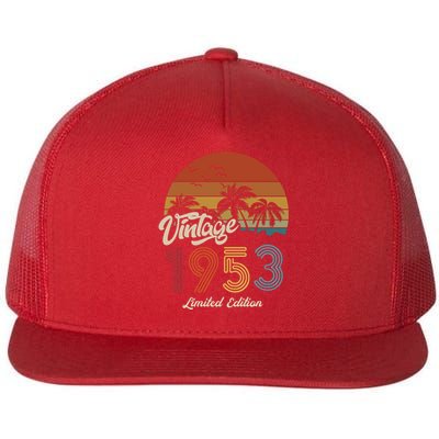 70th Birthday Vintage Limited Edition 1953 Flat Bill Trucker Hat