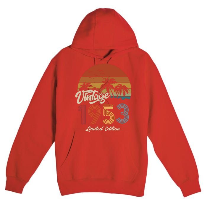 70th Birthday Vintage Limited Edition 1953 Premium Pullover Hoodie