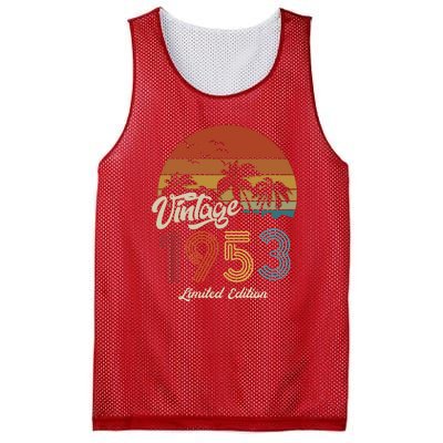 70th Birthday Vintage Limited Edition 1953 Mesh Reversible Basketball Jersey Tank