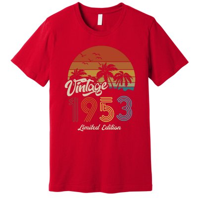 70th Birthday Vintage Limited Edition 1953 Premium T-Shirt