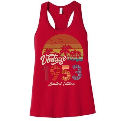 70th Birthday Vintage Limited Edition 1953 Women's Racerback Tank