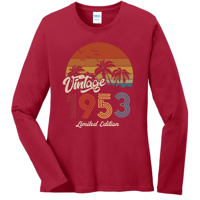 70th Birthday Vintage Limited Edition 1953 Ladies Long Sleeve Shirt