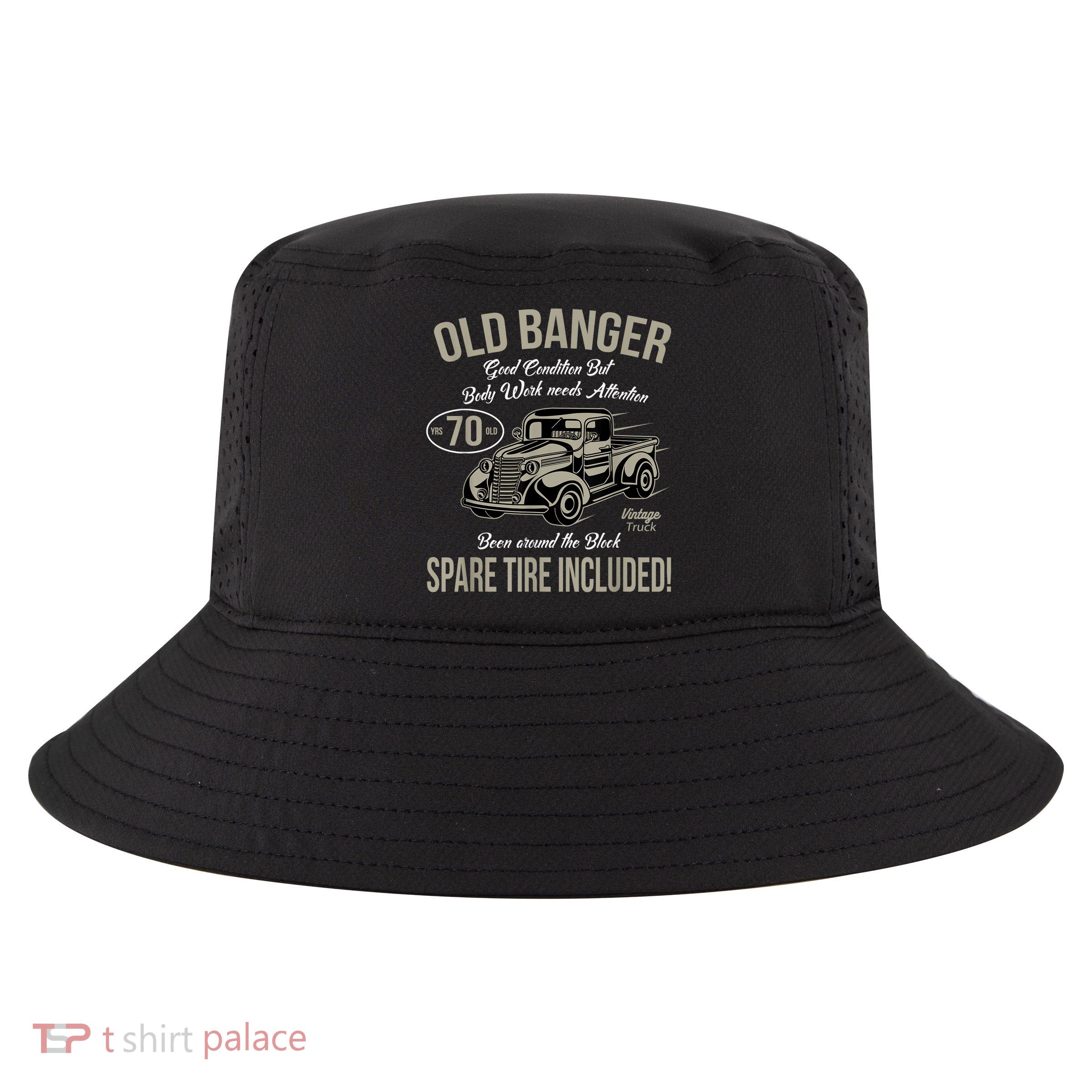 70th Birthday Vintage Old Banger 70 Years Old M.e.n Gift Retro Cool Comfort Performance Bucket Hat