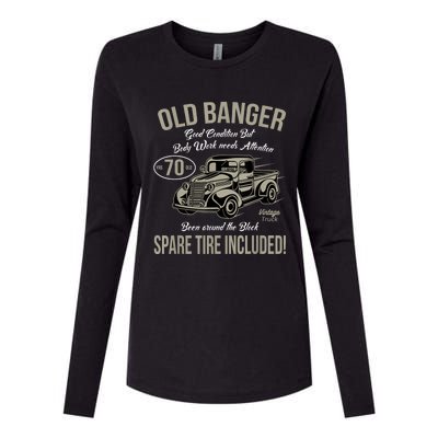 70th Birthday Vintage Old Banger 70 Years Old M.e.n Gift Retro Womens Cotton Relaxed Long Sleeve T-Shirt