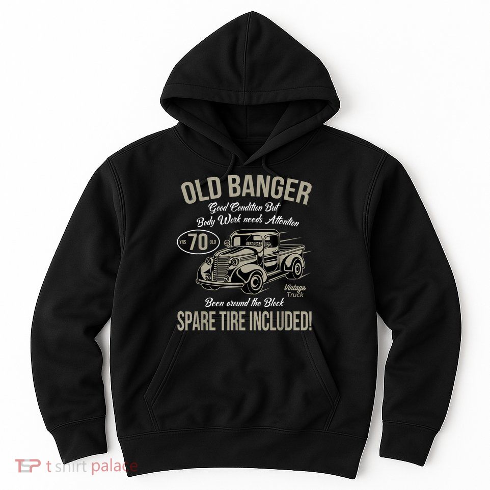 70th Birthday Vintage Old Banger 70 Years Old M.e.n Gift Retro Hoodie