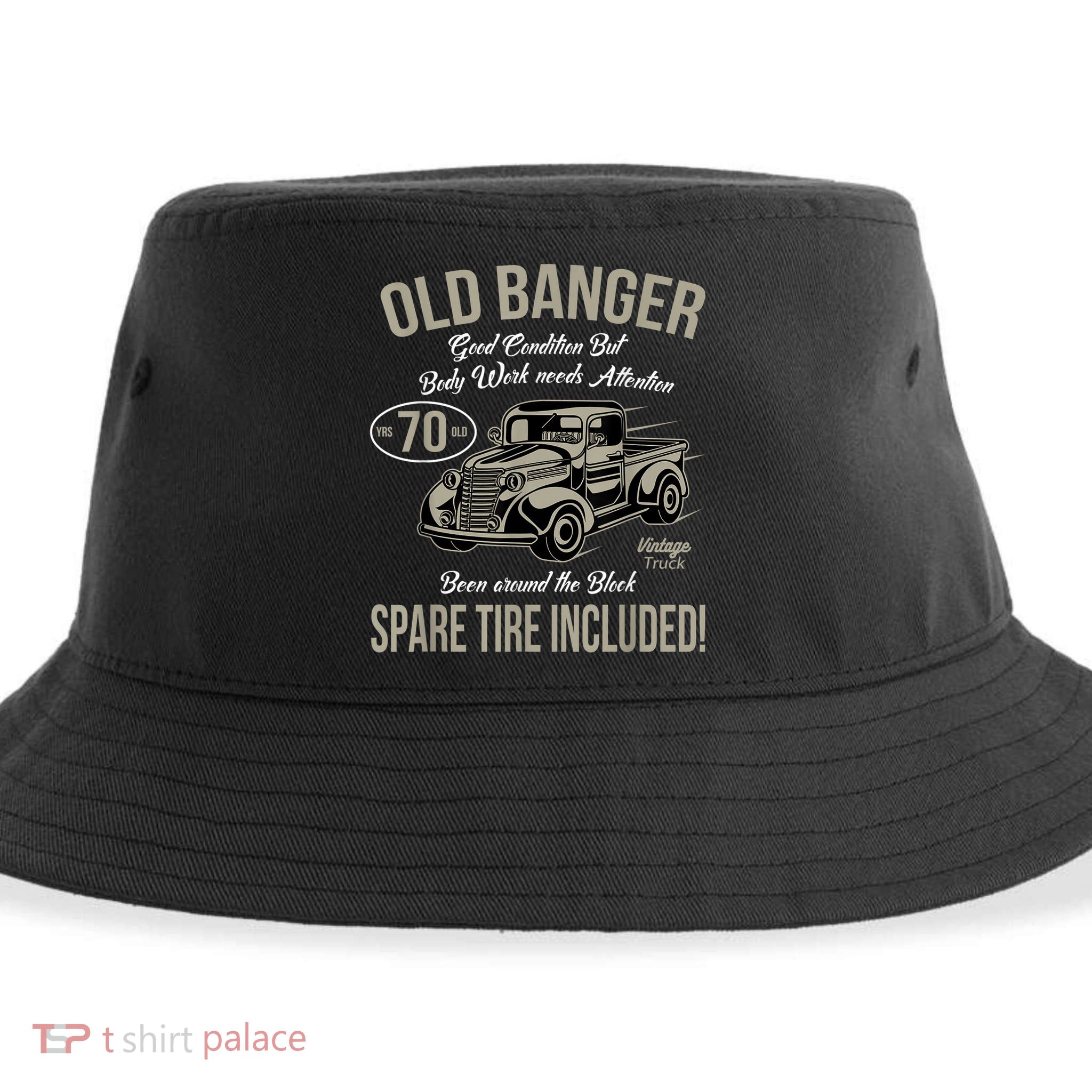 70th Birthday Vintage Old Banger 70 Years Old M.e.n Gift Retro Sustainable Bucket Hat