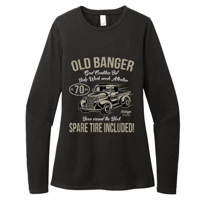 70th Birthday Vintage Old Banger 70 Years Old M.e.n Gift Retro Womens CVC Long Sleeve Shirt