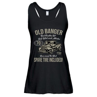 70th Birthday Vintage Old Banger 70 Years Old M.e.n Gift Retro Ladies Essential Flowy Tank