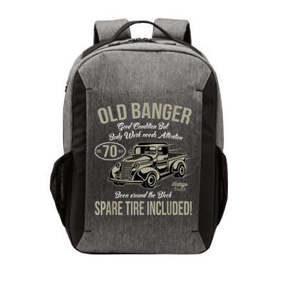 70th Birthday Vintage Old Banger 70 Years Old M.e.n Gift Retro Vector Backpack