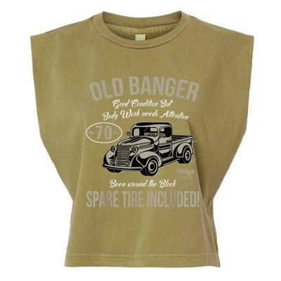 70th Birthday Vintage Old Banger 70 Years Old M.e.n Gift Retro Garment-Dyed Women's Muscle Tee