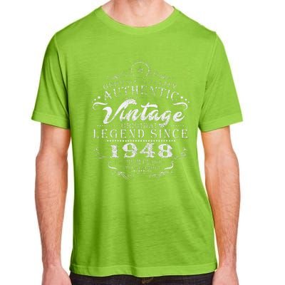 75th Birthday Vintage Legend Since 1948 Adult ChromaSoft Performance T-Shirt