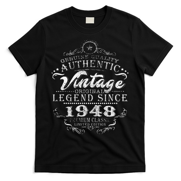 75th Birthday Vintage Legend Since 1948 T-Shirt