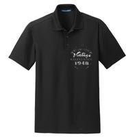 75th Birthday Vintage Legend Since 1948 Dry Zone Grid Polo