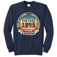 77th Birthday Vintage Tee Retro Awesome 1945 77 Years Old Tank Top Sweatshirt