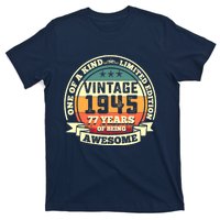 77th Birthday Vintage Tee Retro Awesome 1945 77 Years Old Tank Top T-Shirt