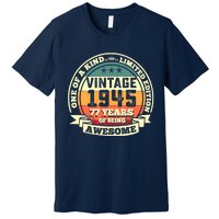 77th Birthday Vintage Tee Retro Awesome 1945 77 Years Old Tank Top Premium T-Shirt