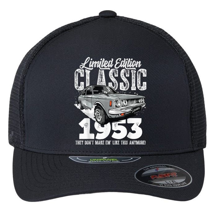 70th birthday Vintage Classic Car 1953 B-day 70 year old Flexfit Unipanel Trucker Cap