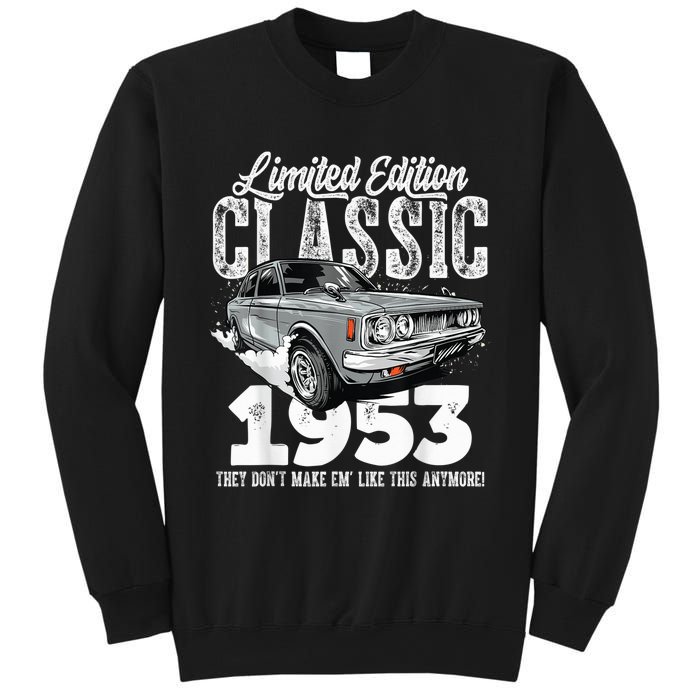 70th birthday Vintage Classic Car 1953 B-day 70 year old Sweatshirt