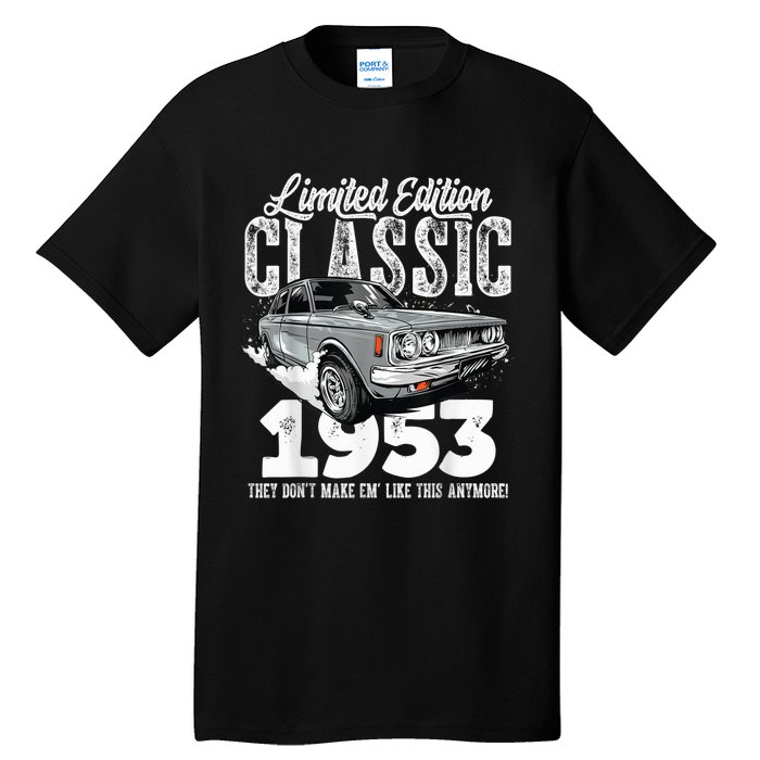 70th birthday Vintage Classic Car 1953 B-day 70 year old Tall T-Shirt