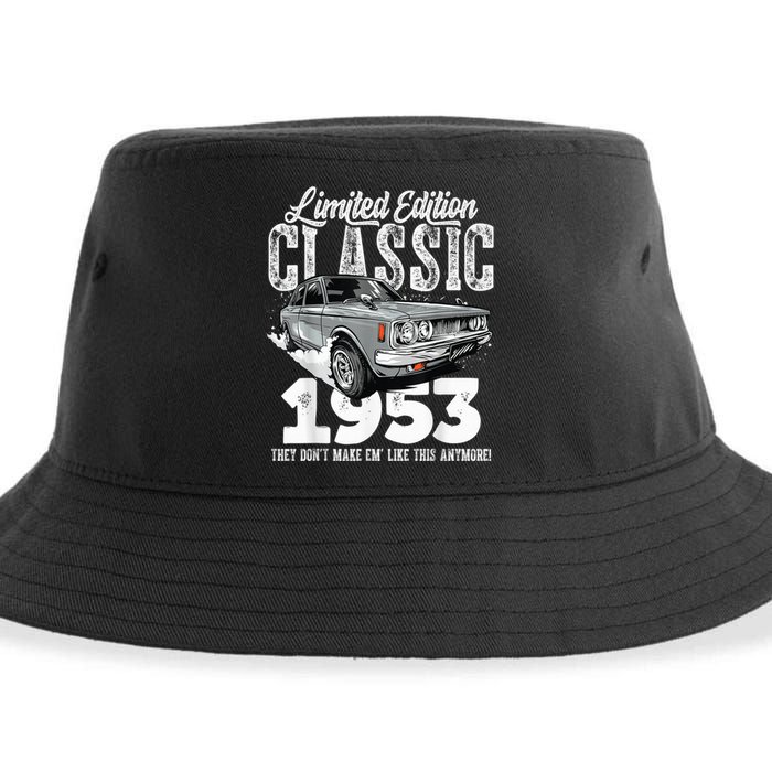 70th birthday Vintage Classic Car 1953 B-day 70 year old Sustainable Bucket Hat