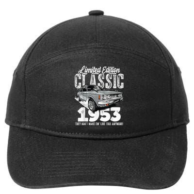 70th birthday Vintage Classic Car 1953 B-day 70 year old 7-Panel Snapback Hat