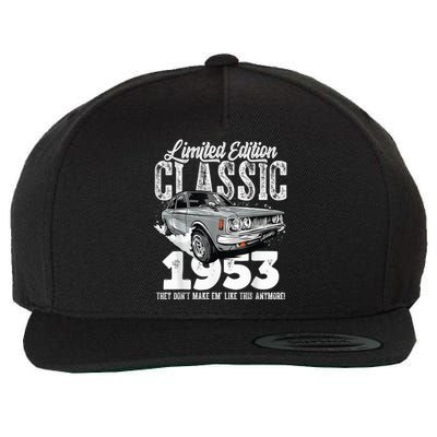 70th birthday Vintage Classic Car 1953 B-day 70 year old Wool Snapback Cap