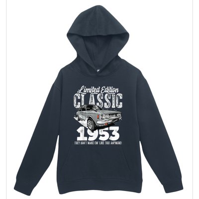 70th birthday Vintage Classic Car 1953 B-day 70 year old Urban Pullover Hoodie