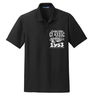 70th birthday Vintage Classic Car 1953 B-day 70 year old Dry Zone Grid Polo