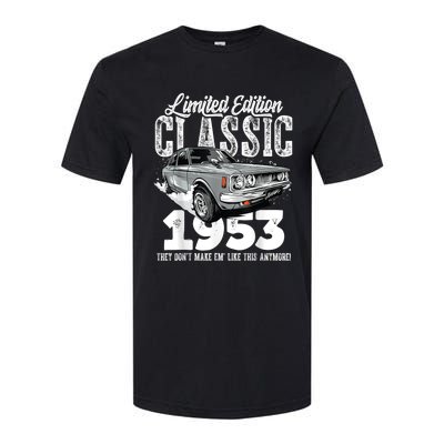 70th birthday Vintage Classic Car 1953 B-day 70 year old Softstyle® CVC T-Shirt