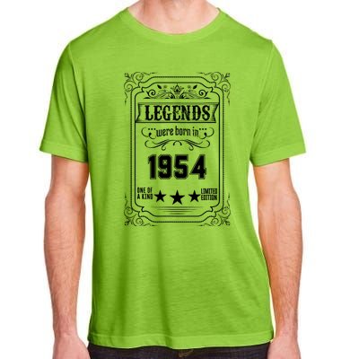 70th Birthday Vintage Legends Born In 1954 70 Years Old Adult ChromaSoft Performance T-Shirt