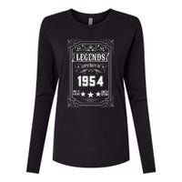 70th Birthday Vintage Legends Born In 1954 70 Years Old Womens Cotton Relaxed Long Sleeve T-Shirt