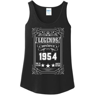 70th Birthday Vintage Legends Born In 1954 70 Years Old Ladies Essential Tank