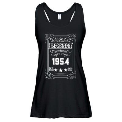 70th Birthday Vintage Legends Born In 1954 70 Years Old Ladies Essential Flowy Tank