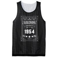 70th Birthday Vintage Legends Born In 1954 70 Years Old Mesh Reversible Basketball Jersey Tank