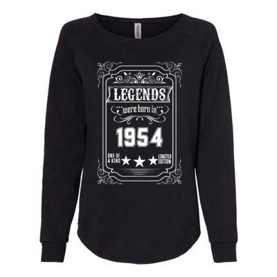 70th Birthday Vintage Legends Born In 1954 70 Years Old Womens California Wash Sweatshirt