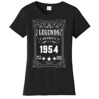 70th Birthday Vintage Legends Born In 1954 70 Years Old Women's T-Shirt